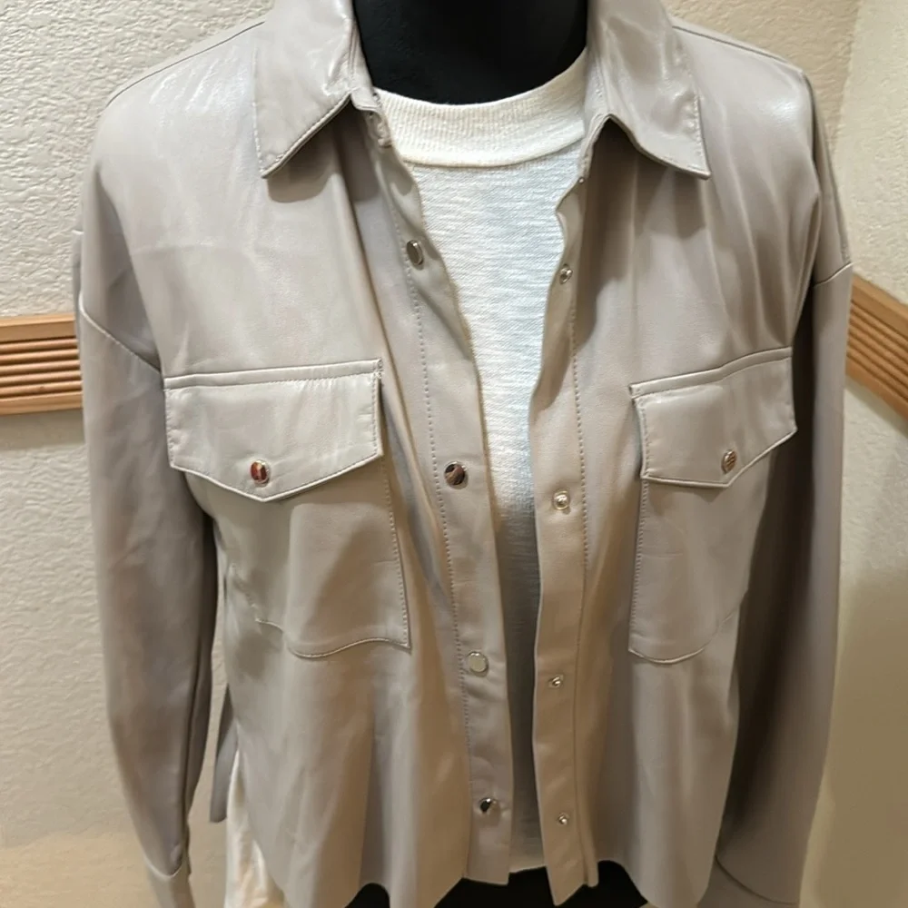 Philosophy size Small taupe color jacket!! - Picture 3 of 6